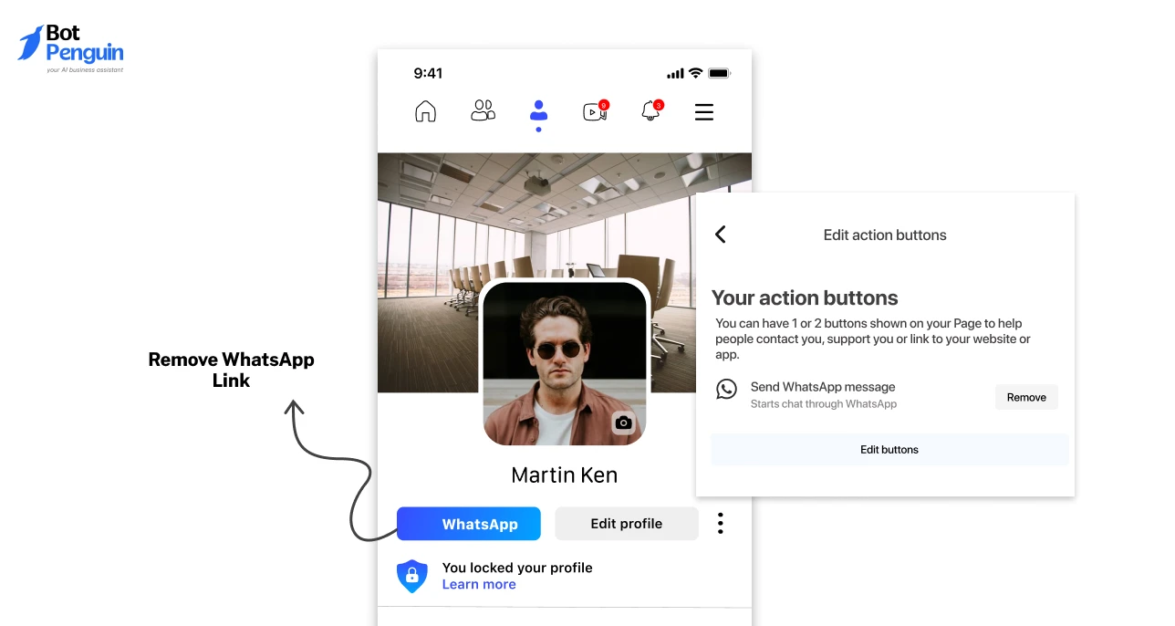 Auto-Linking When You Add WhatsApp to Your Page